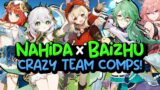 Baizhu x Nahida Crazy NEW Team Comps with Builds and Rotation – Genshin Impact