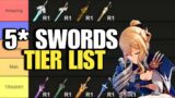 Best 5* Swords Tier List | Genshin Impact