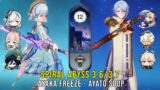 C0 Ayaka Freeze and C0 Ayato Soup – Genshin Impact Abyss 3.6 – Floor 12 9 Stars