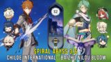 C0 Childe International and C0 Baizhu Nilou Bloom – Genshin Impact Abyss 3.6 – Floor 12 9 Stars
