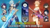 C0 Eula Raiden and C0 Yoimiya Double Geo – Genshin Impact Abyss 3.6 – Floor 12 9 Stars