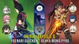 C1 Tighnari Spread and C0 Dehya Mono Pyro – Genshin Impact Abyss 3.6 – Floor 12 9 Stars