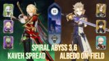 C6 Kaveh Spread and C0 Albedo On-Field – Genshin Impact Abyss 3.6 – Floor 12 9 Stars