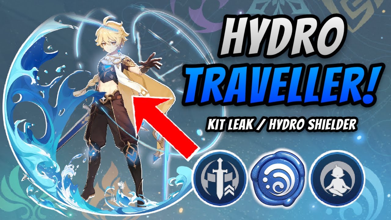 HYDRO Traveller! FIRST Hydro SHIELDER CRACKED Kit | Genshin Impact ...