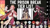 The Characters Breaking Out Of Prison Tier List Genshin Impact