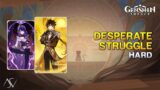 Zhongli & Raiden Shogun Shield Deck – Desperate Struggle (Hard) | Genshin Impact