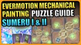 3.7 Evermotion Mechanical Painting Invoker Sumeru 1 & 2 Gear Puzzle Genshin Impact Gears Event