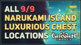 All 9 Narukami Island Luxurious Chest Locations Genshin Impact