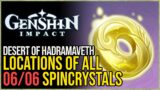All Desert of Hadramaveth Radiant Spincrystals Genshin Impact