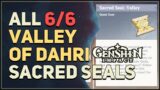 All Valley of Dahri Sacred Seals Genshin Impact