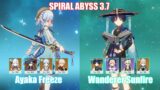 C0 Ayaka Freeze & C0 Wanderer Sunfire | Spiral Abyss 3.7 | Genshin Impact