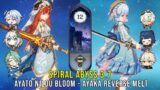 C0 Ayato Nilou Bloom and C0 Ayaka Reverse Melt – Genshin Impact Abyss 3.7 – Floor 12 9 Stars