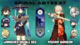 C0 Wanderer Double Geo & C0 Kazuha Burgeon | 3.7 Spiral Abyss Floor 12 | Genshin Impact