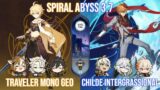 C6 Geo Traveler Mono Geo & C0 Tartaglia Intergrassional – Genshin Impact Spiral Abyss 3.7