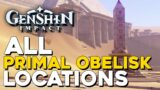 Genshin Impact All Primal Obelisk Locations