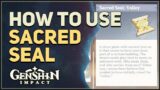 How to use Sacred Seal Genshin Impact