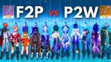 12 F2P vs P2W DPS Dmg Comparison !! is My Wallet WORTH??  [ Genshin Impact ]