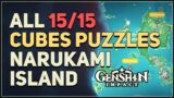 All 15 Narukami Island Cube Puzzles Genshin Impact