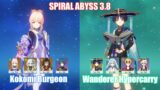 C0 Kokomi Burgeon & C0 Wanderer Hypercarry | Spiral Abyss 3.8 | Genshin Impact