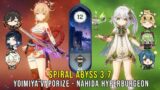 C0 Yoimiya Vaporize and C0 Nahida Hyper Burgeon – Genshin Impact Abyss 3.7 – Floor 12 9 Stars