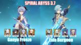 C1 Ganyu Freeze & C0 Eula Burgeon | Spiral Abyss 3.7 | Genshin Impact