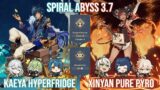 C6 Kaeya Hyperfridge & C6 Xinyan Pure Pyro – Genshin Impact Spiral Abyss 3.7 – 3.8