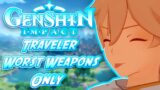 Can You Beat Genshin Impact Only Using The Traveler??!!