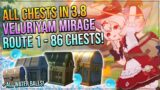 Genshin Impact 3.8 Complete Veluriyam Mirage Chest Guide! All Water Balls | ROUTE 1 – 86 CHESTS!