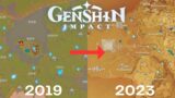 Genshin Impact Map Evolution (CBT to 3.5) Updated!!!