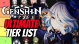 The ULTIMATE Character Tier List Pre-Fontaine | Genshin Impact 3.8