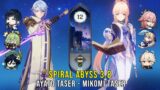 C0 Ayato Taser and C0 Kokomi Taser – Genshin Impact Abyss 3.8 – Floor 12 9 Stars