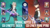 C6 Lynette Taser & C0 Lyney Pure Pyro – Genshin Impact Abyss Version 4.0 / 3.8