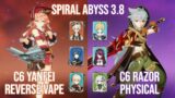 C6 Yanfei Reverse Vaporize & C6 Razor Physical – Genshin Impact Abyss 3.8