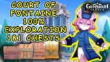Court of Fontaine 100% Exploration Chest Guide (338 CHESTS TOTAL) GENSHIN IMPACT 4.0