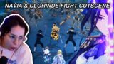 Dish Reacts to Navia & Clorinde Protect Traveler Cutscene | Archon Quest Act 2 | Genshin Impact 4.0