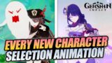 EVERY NEW CHARACTER PARTY SELECTION ANIMATION | Genshin Impact 4.0
