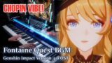 Fontaine Chopin-like Quest BGM/Genshin Impact 4.0 OST (Synthesia + Sheet Music)