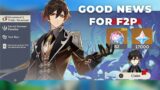 GOOD NEWS FOR ALL F2P IN VERSION 4.0! | Genshin Impact