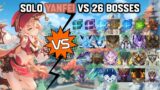 Solo C6 Yanfei vs 26 Bosses Without Food Buff | Genshin Impact