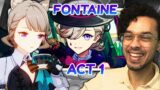 The Mystery in Fontaine – Archon Quest Act 1 Reaction | Genshin Impact