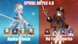 C0 Ayaka Freeze & C0 Hu Tao Vaporize | Spiral Abyss 4.0 | Genshin Impact