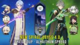 C0 Ayato Soup and C0 Alhaitham Spread – Genshin Impact Abyss 4.0 – Floor 12 9 Stars