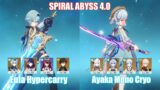 C0 Eula Hypercarry & C0 Ayaka Mono Cryo | Spiral Abyss 4.0 | Genshin Impact