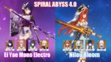 C0 Raiden Yae Mono Electro & C0 Nilou Bloom | Spiral Abyss 4.0 | Genshin Impact