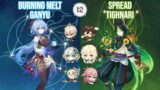 C1 Burning Melt Ganyu x C0 Tighnari Spread – Genshin Impact Spiral Abyss 4.0 Full Star Clear!