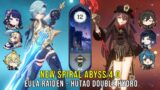 C1 Eula Raiden and C1 Hutao Double Hydro – Genshin Impact Abyss 4.0 – Floor 12 9 Stars