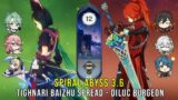 C1 Tighnari Baizhu Spread and C5 Diluc Burgeon – Genshin Impact Abyss 3.6 – Floor 12 9 Stars