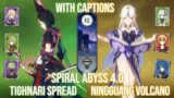 C3 Tighnari Spread & C6 Ningguang Volcano – Genshin Impact Spiral Abyss Version 4.0