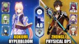 F2P Zhongli Physical DPS & Kokomi Hyperbloom | Spiral Abyss 4.0 Floor 12 9 Stars | Genshin Impact