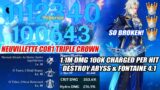Neuvillette C0R1 Triple Crown – 1.1M DMG 100k Charged Per Hit Destroy Abyss & Fontaine 4.1